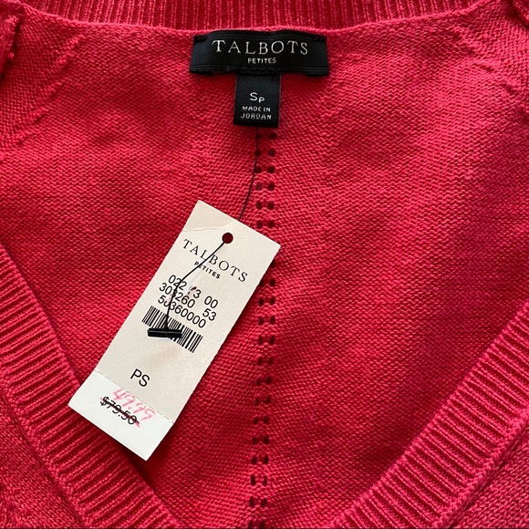 3/$30! Talbots NWT sweater size SP - Picture 5 of 6